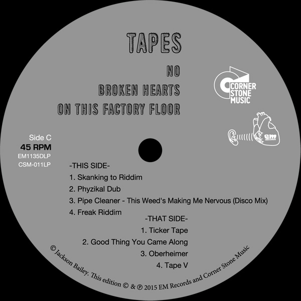 TAPES [ No Broken Hearts On This Factory Floor ] (CSM-011CD/LP EM1135CD/LP)